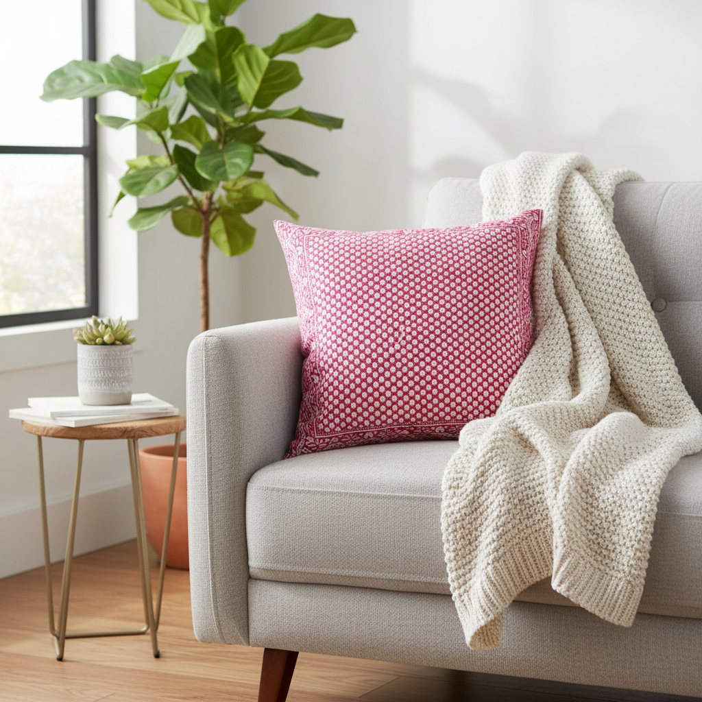 Chicken Feet Border Cushion Cover 55 x 55cm