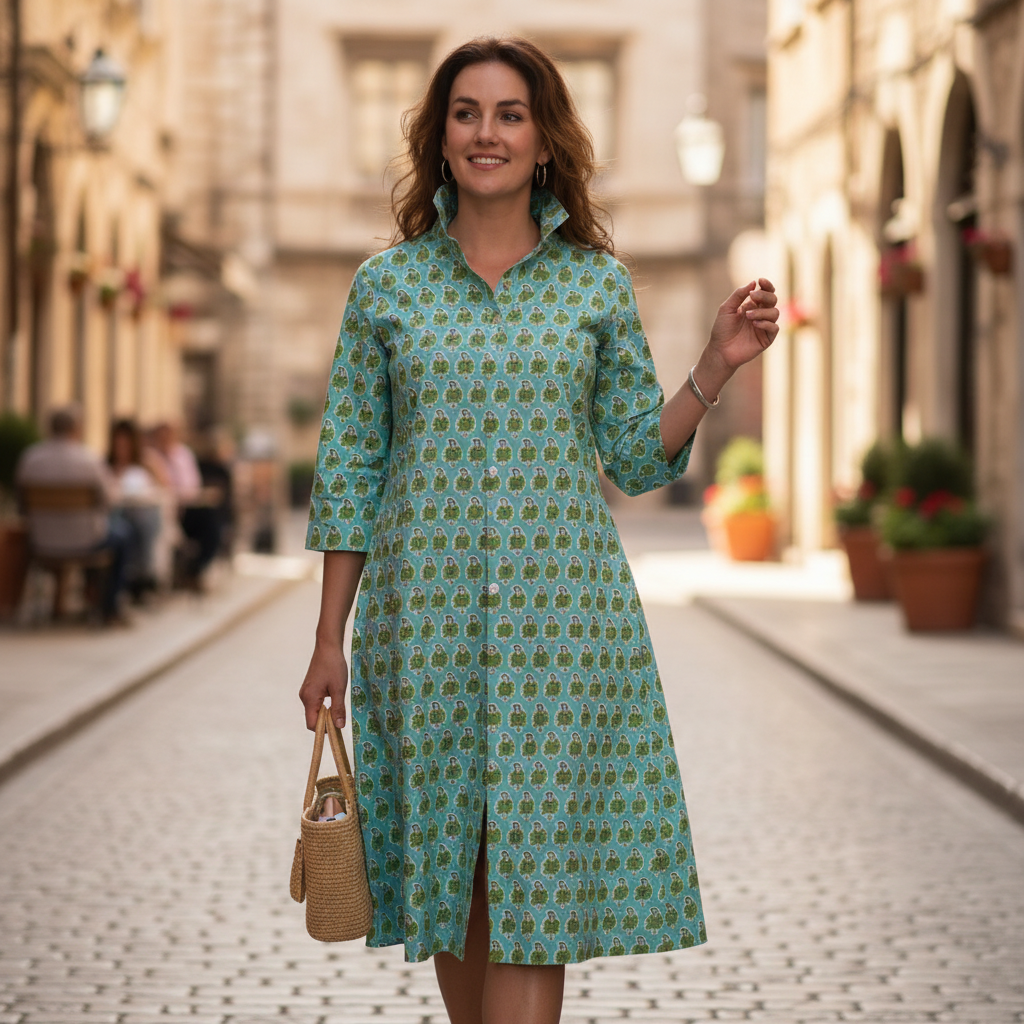 Collared Dress - Spice