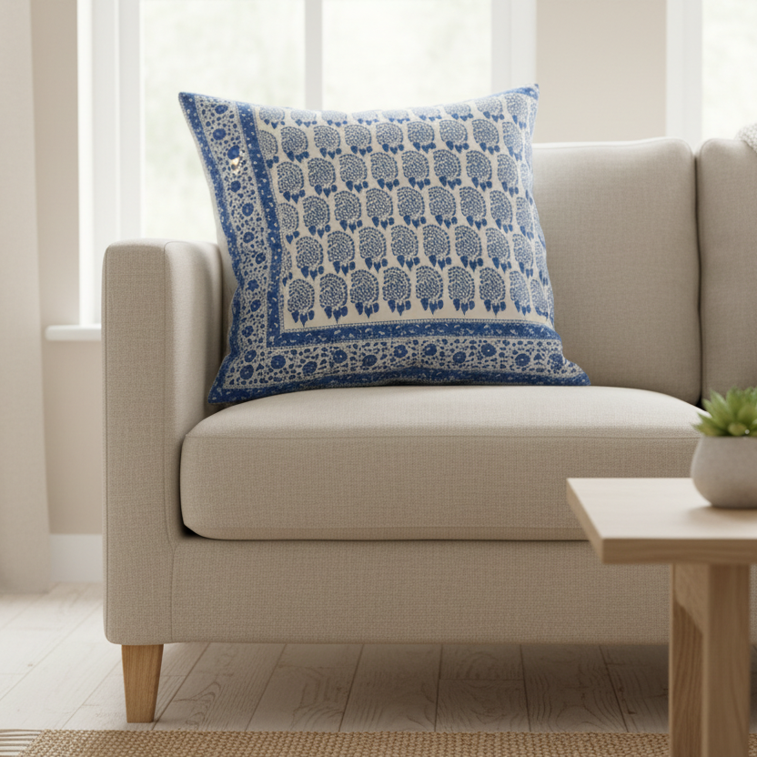 Bumble Border Cushion Cover 55 x 55cm