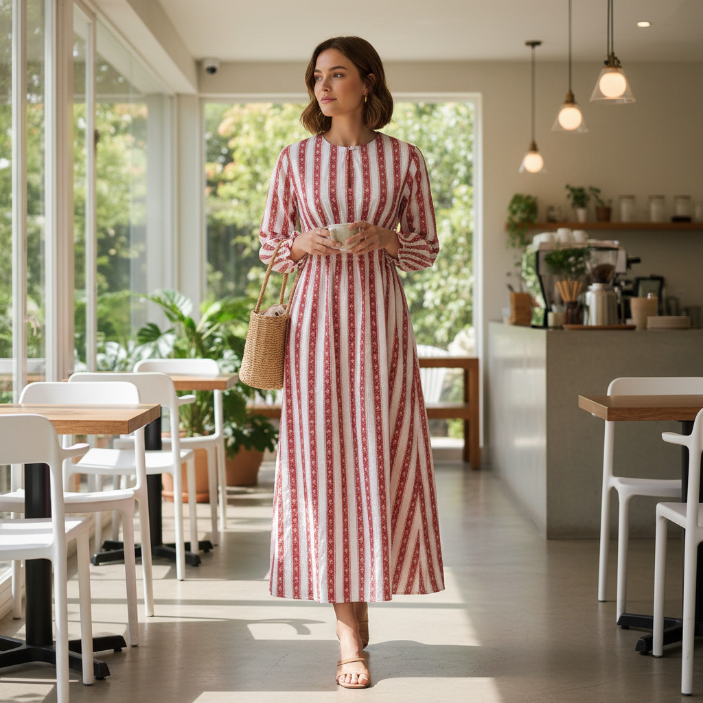 Cynthia Dress New Stripe