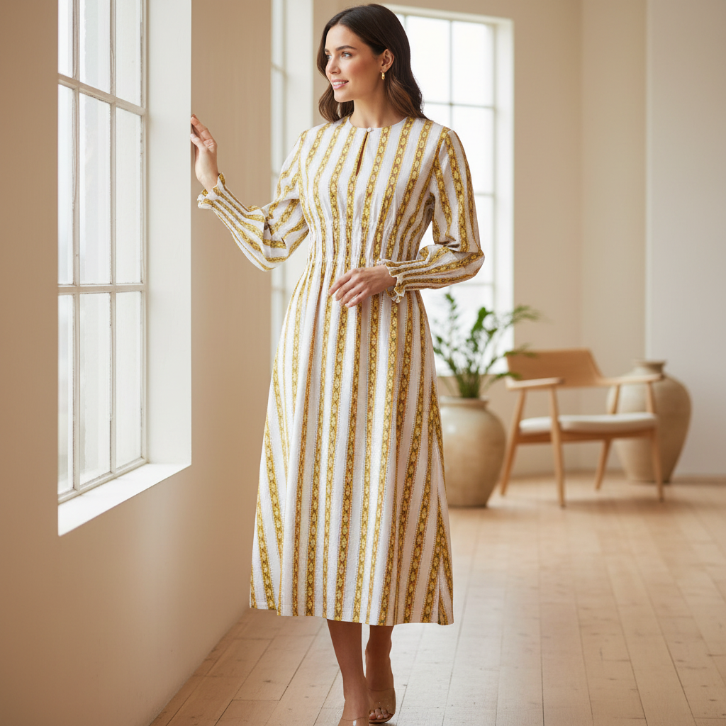 Cynthia Dress New Stripe