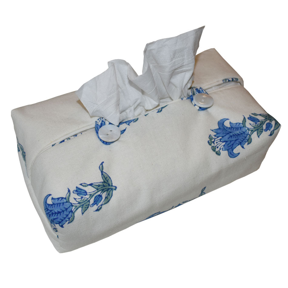 Fabric Tissue Box Cover Indian Lily