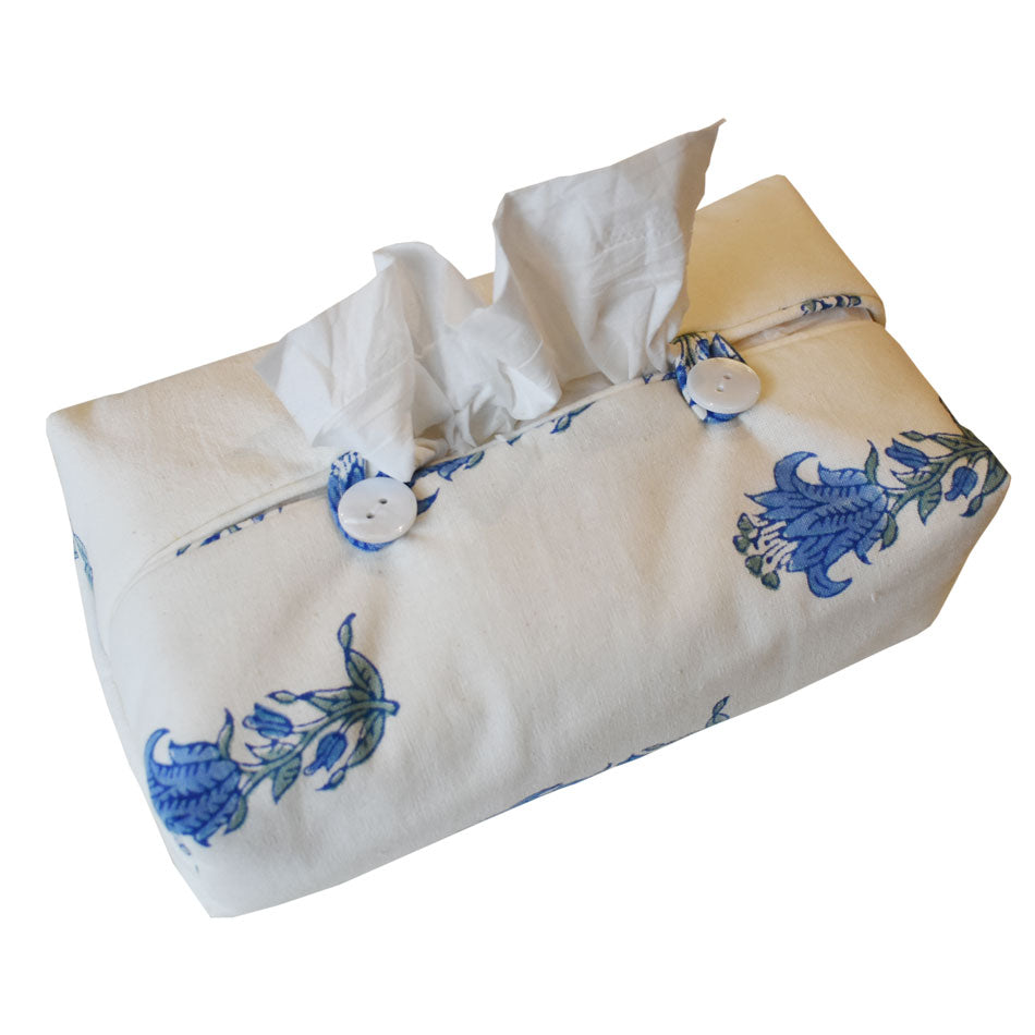Fabric Tissue Box Cover Indian Lily