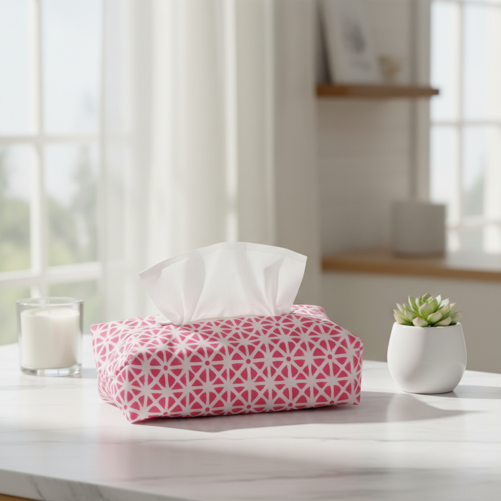 Fabric Tissue Box Cover - Sunflower