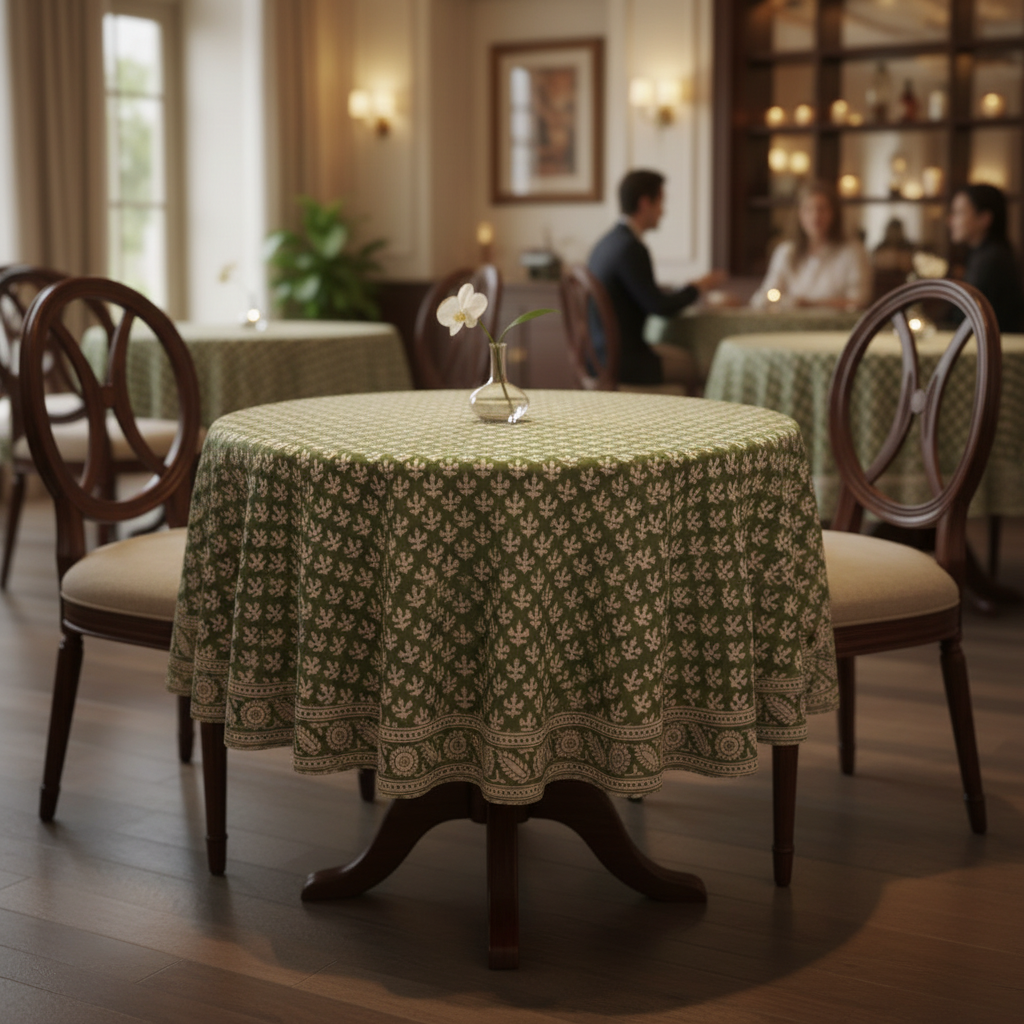 Tablecloth - Round - Fern