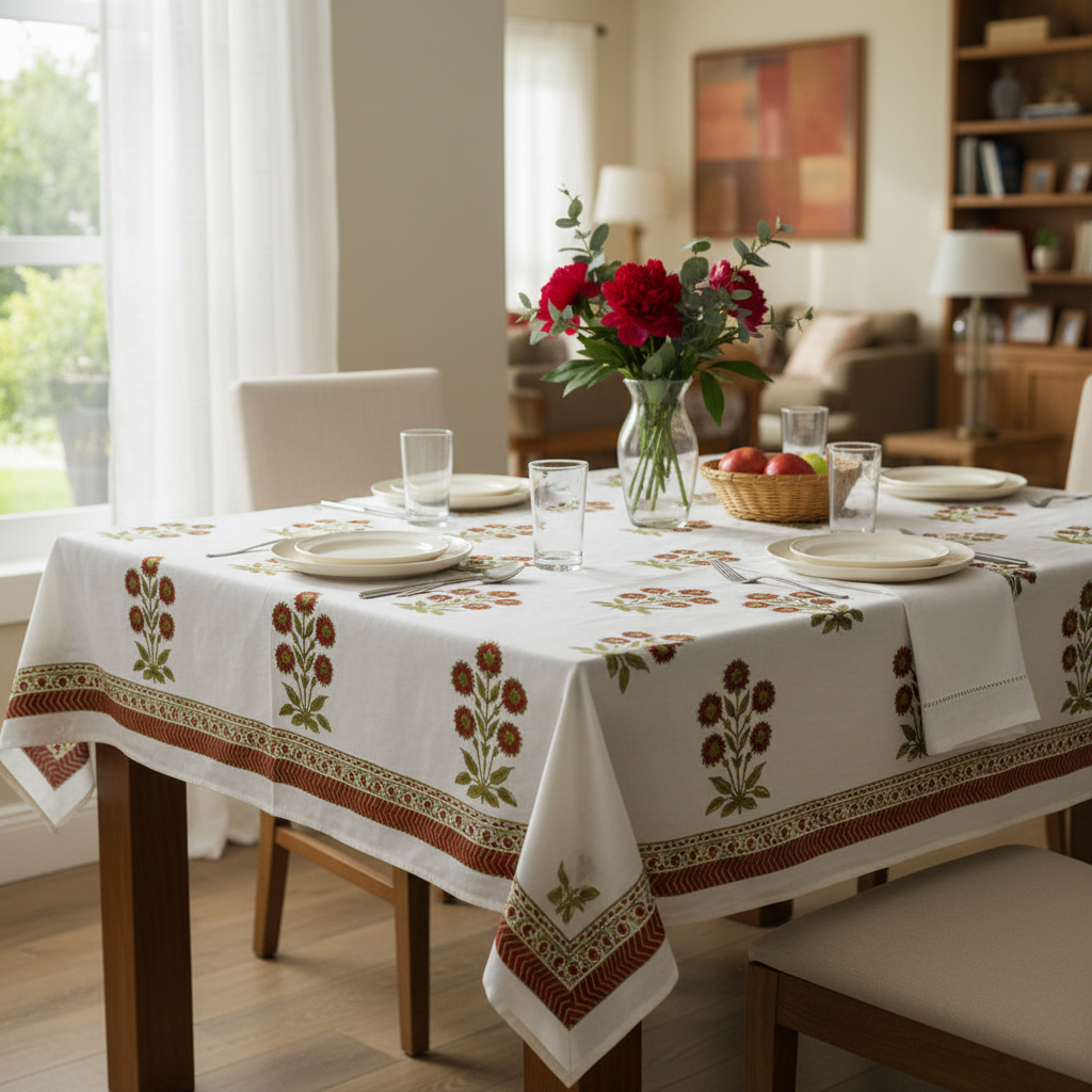 Tablecloth - Rect - Five Flower