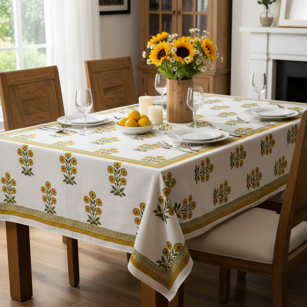 Tablecloth - Rect - Five Flower
