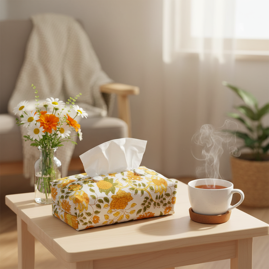 Fabric Tissue Box Cover - GN Jal