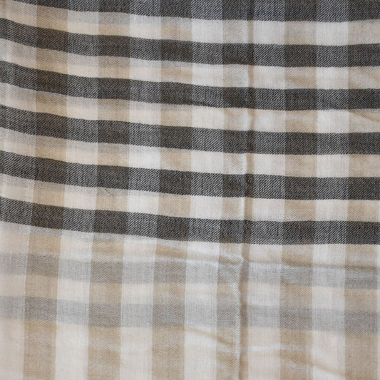 Gingham Cashmere Scarf