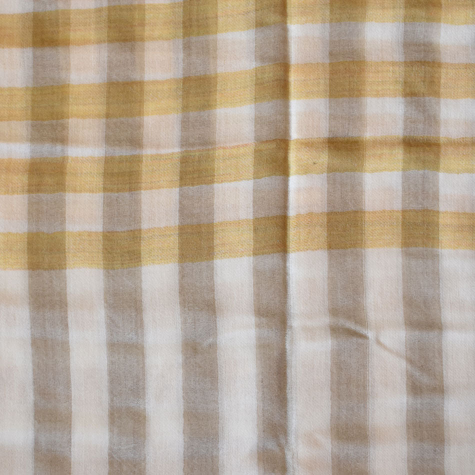 Gingham Cashmere Scarf