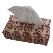 Load image into Gallery viewer, Fabric Tissue Box Cover - Gita Paisley