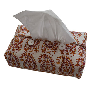 Fabric Tissue Box Cover - Gita Paisley