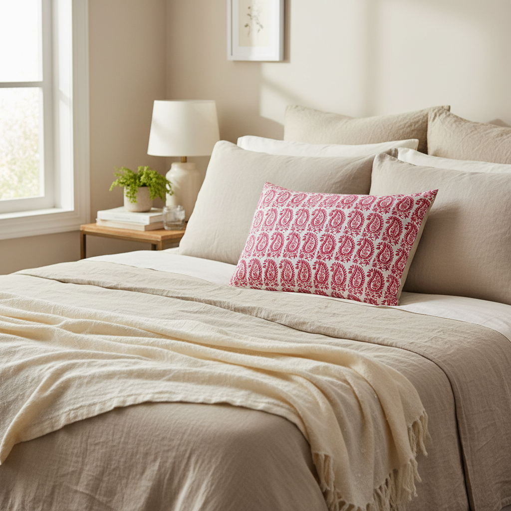 Gita Paisley Cushion Cover 55 x 40cm