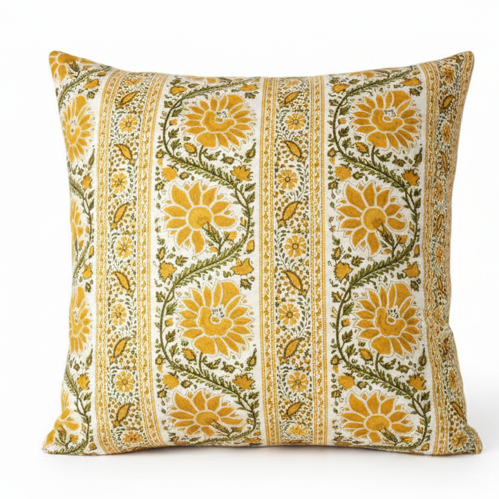 Indian Summer Border Cushion Cover  55 x 55cm
