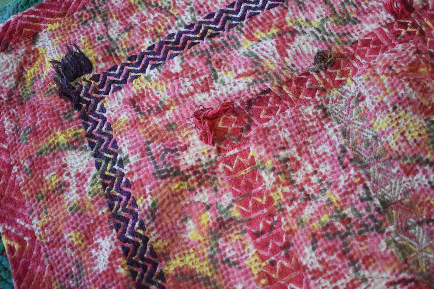 Kantha Fuchsia - 130x190cm