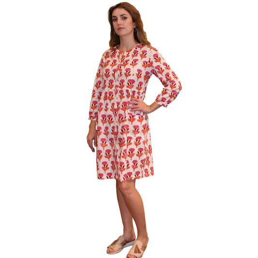 Waisted Pocket Dress -Marigold
