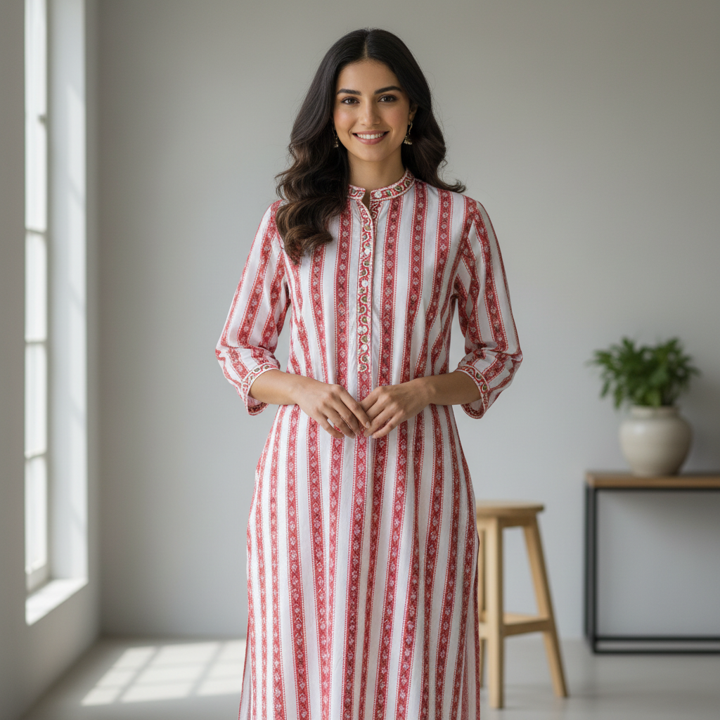 Kurta Dress-New Stripe