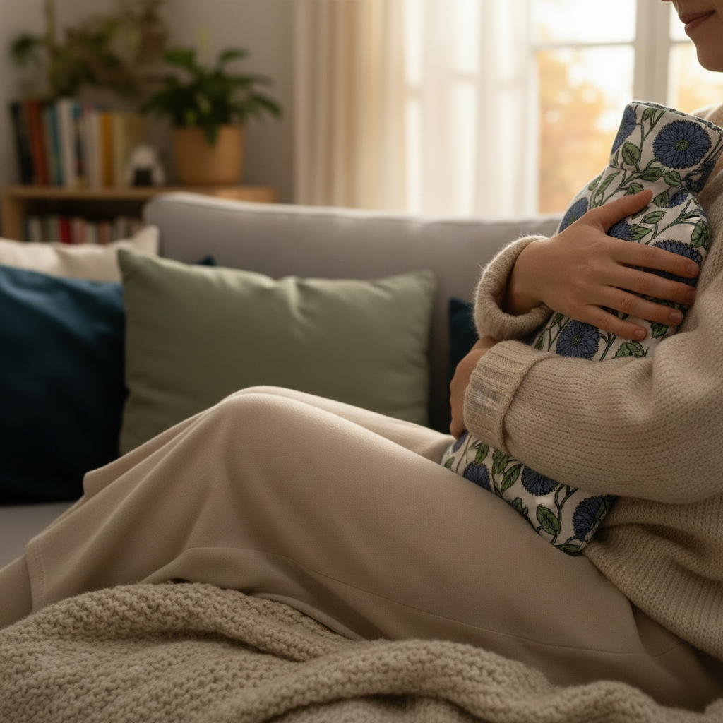 Hot Water Bottle Cover - Lotus Sunflower