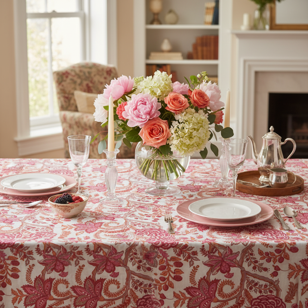 Tablecloth - Rect - New Rose