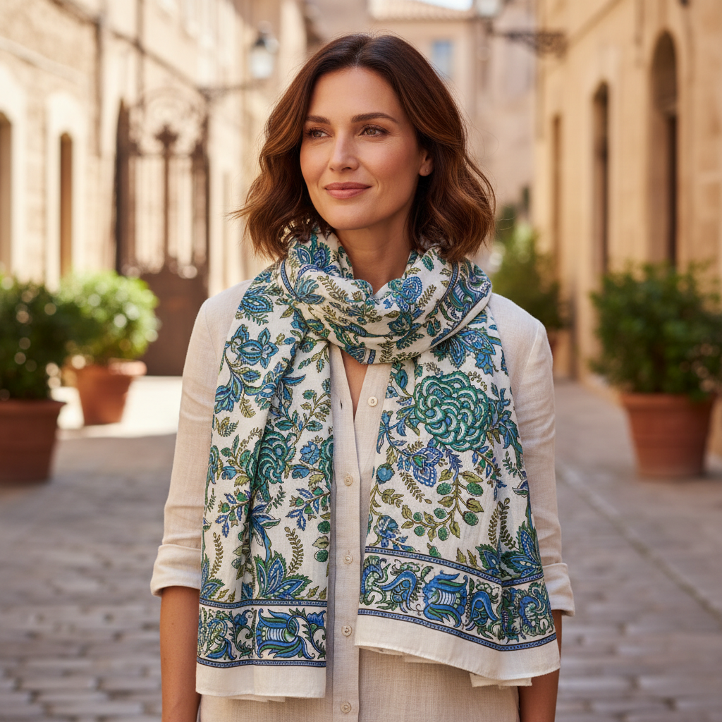 New Rose Scarf 20x60"