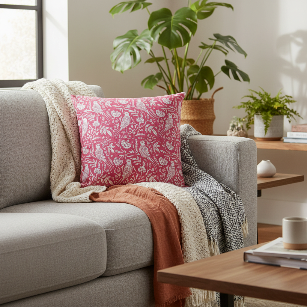 Parrot Cushion Cover 50 x 50cm