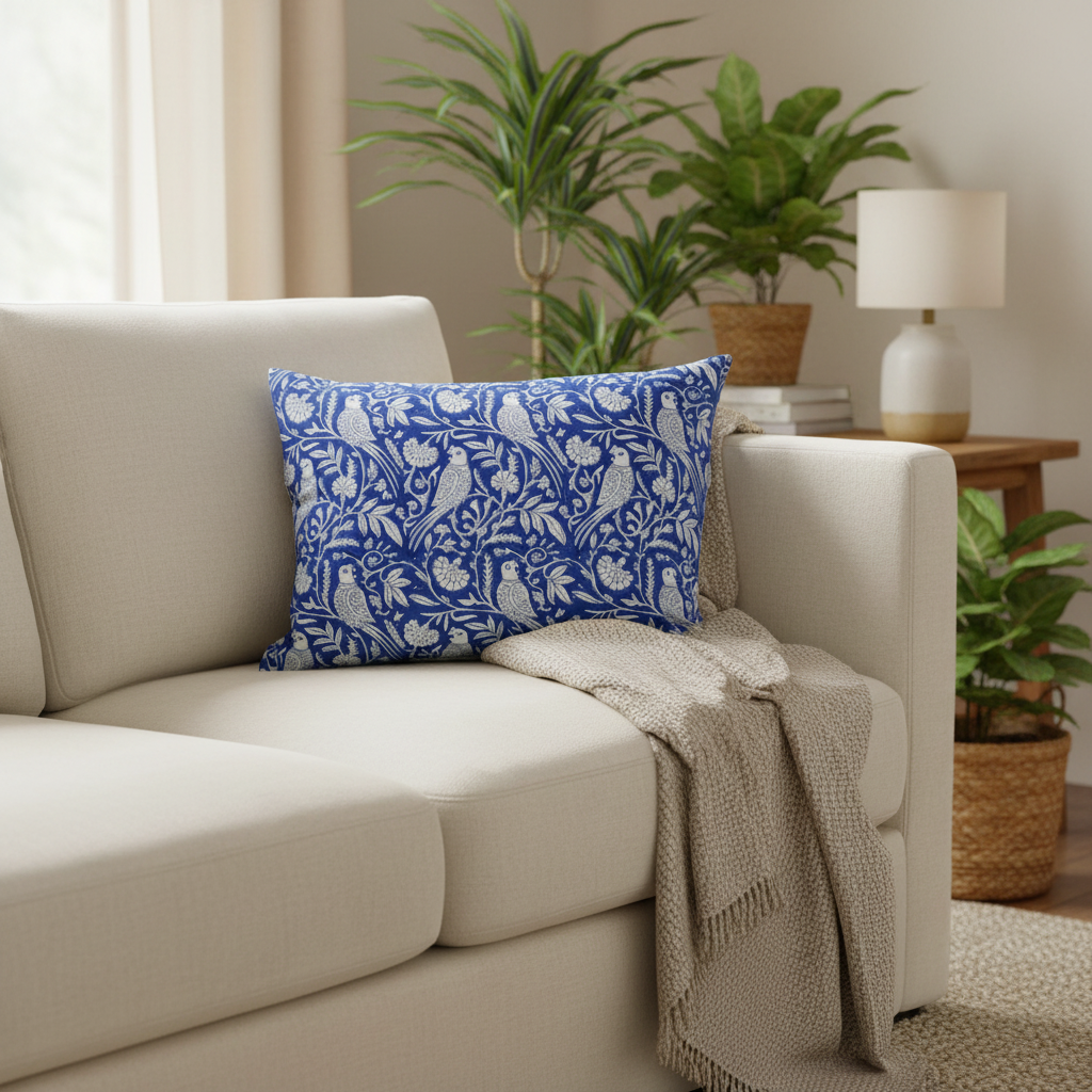 Parrot Cushion Cover 55 x 40cm