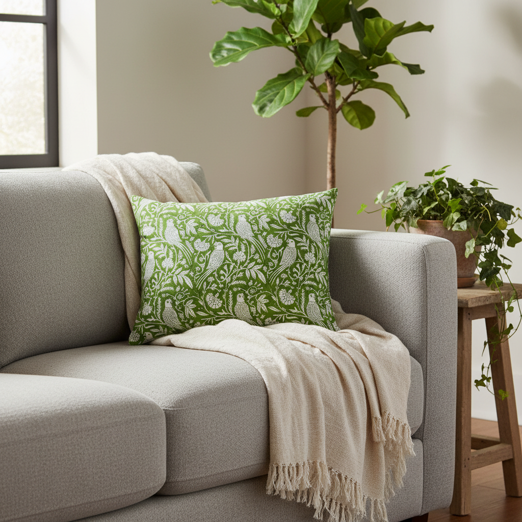 Parrot Cushion Cover 55 x 40cm