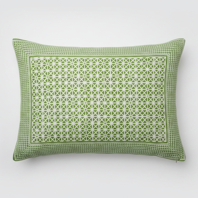 Pillow Case - Block Printed - Sunflower