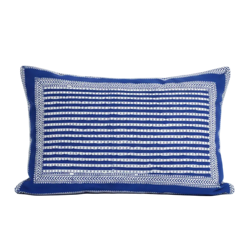 Pillow Case - Block Printed - Stripe Stripe