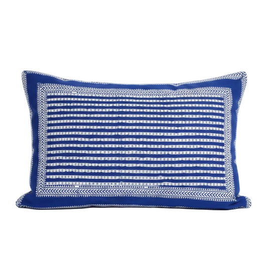 Pillow Case - Block Printed - Stripe Stripe