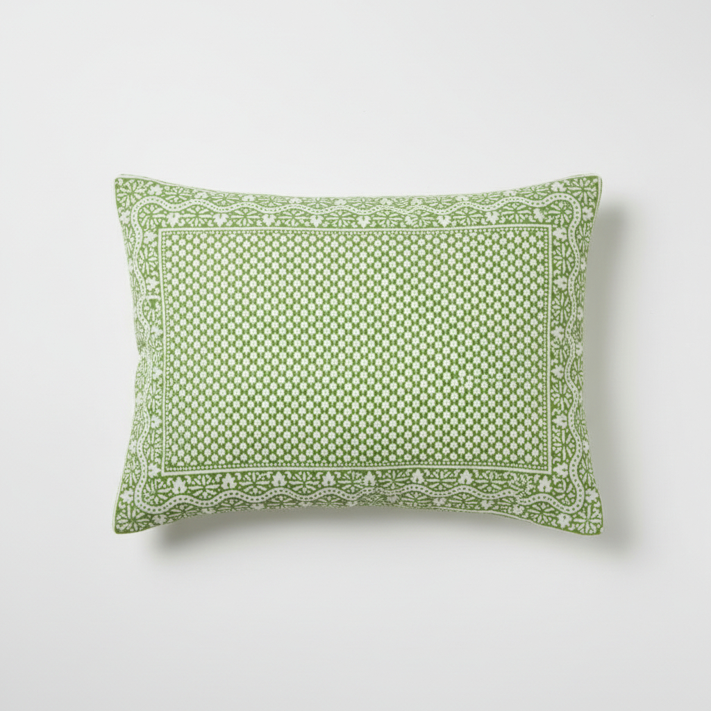 Pillow Case - Block Printed - Chicken Feet