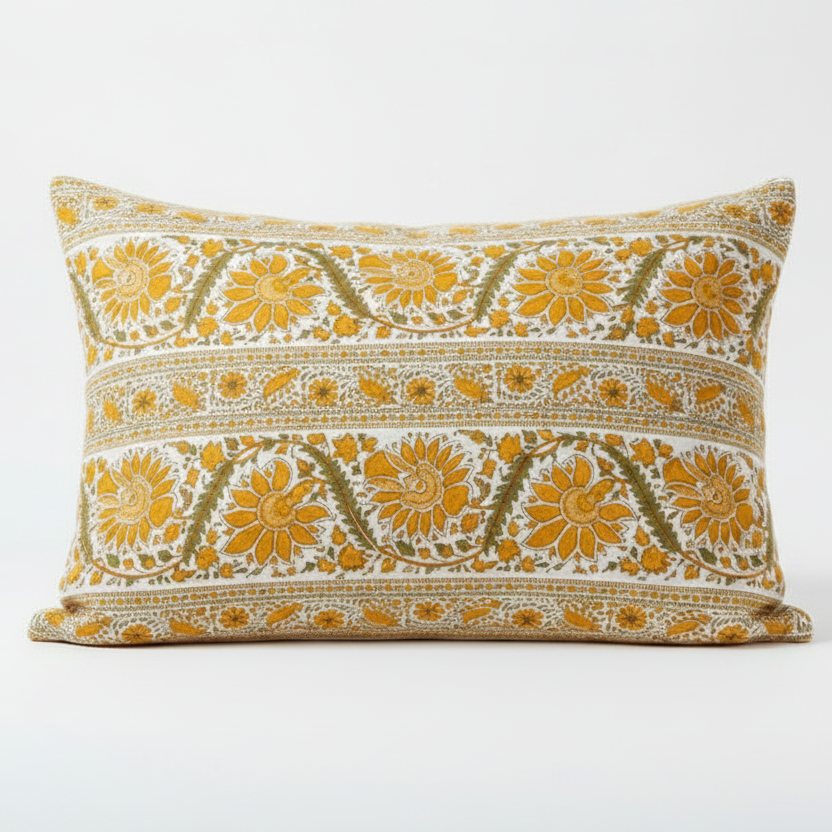 Pillow Case - Block Printed - Indian Summer