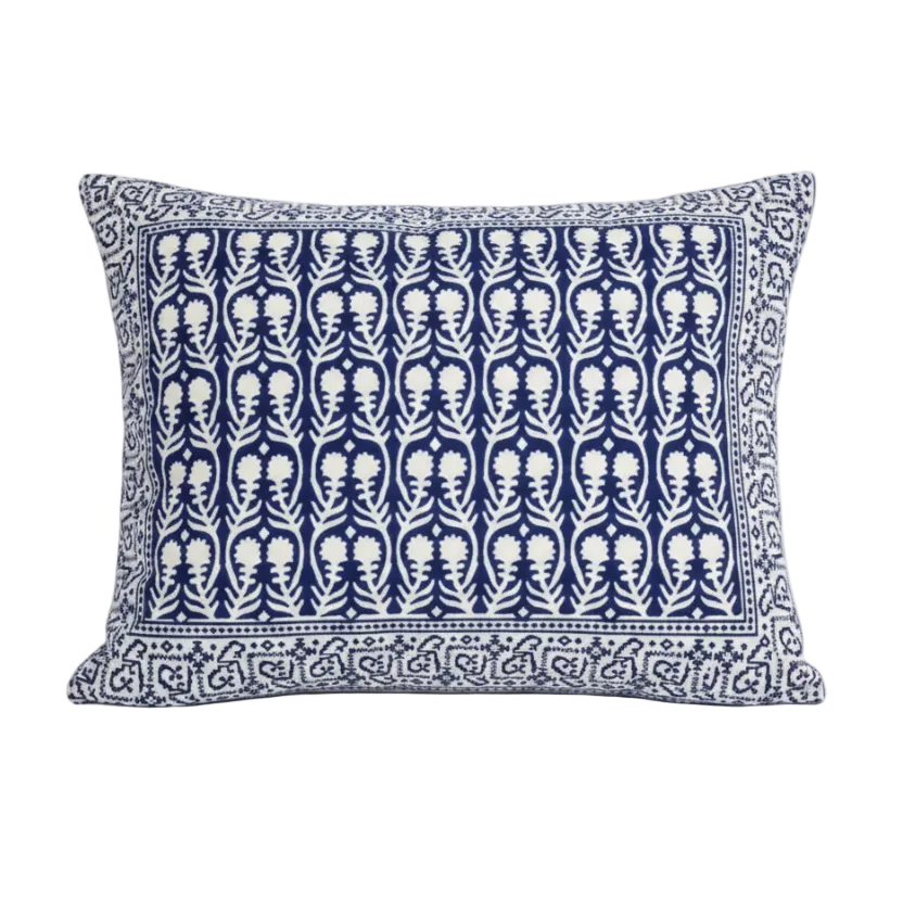 Pillow Case - Block Printed - Sally