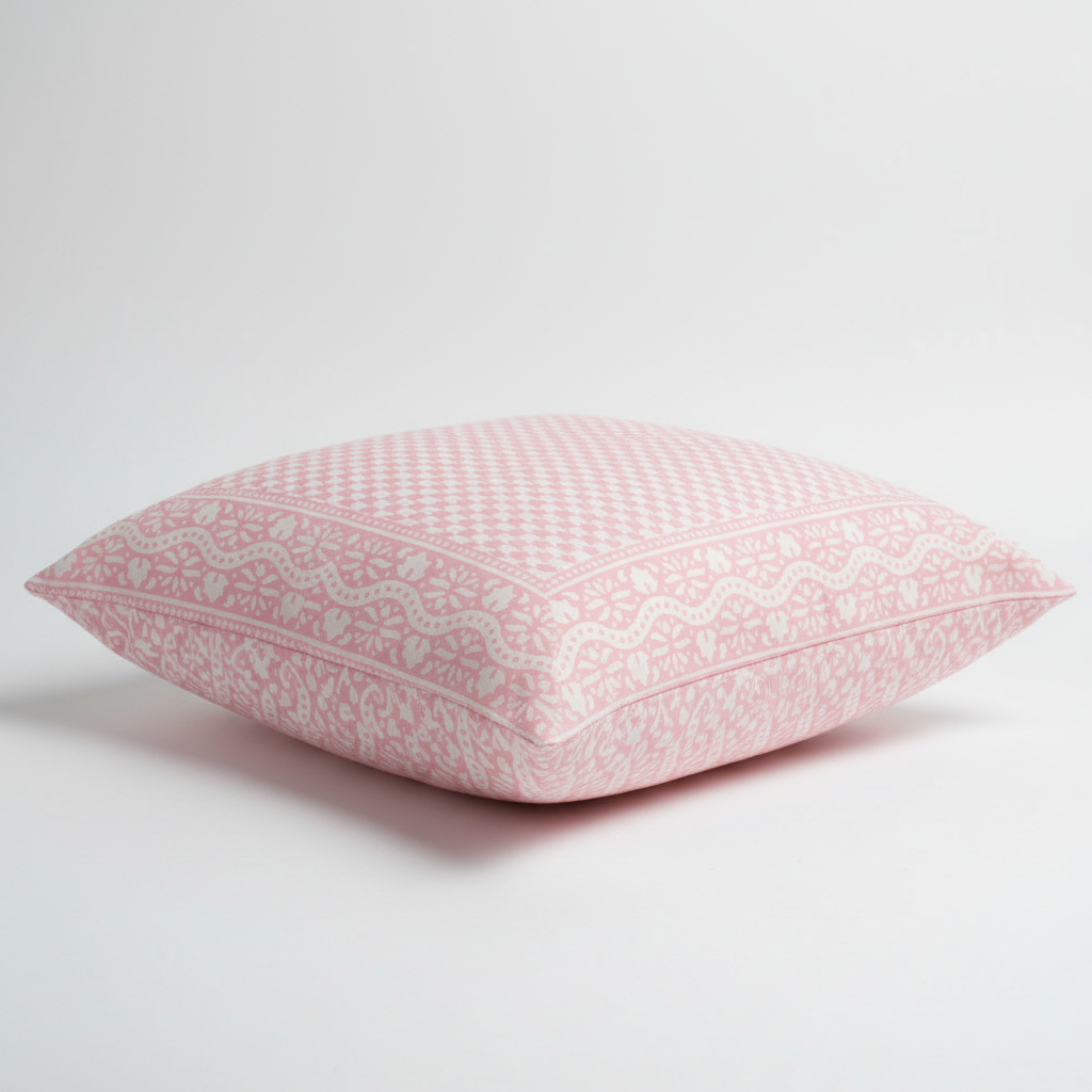 Pillow Case - Block Printed - Chicken Feet