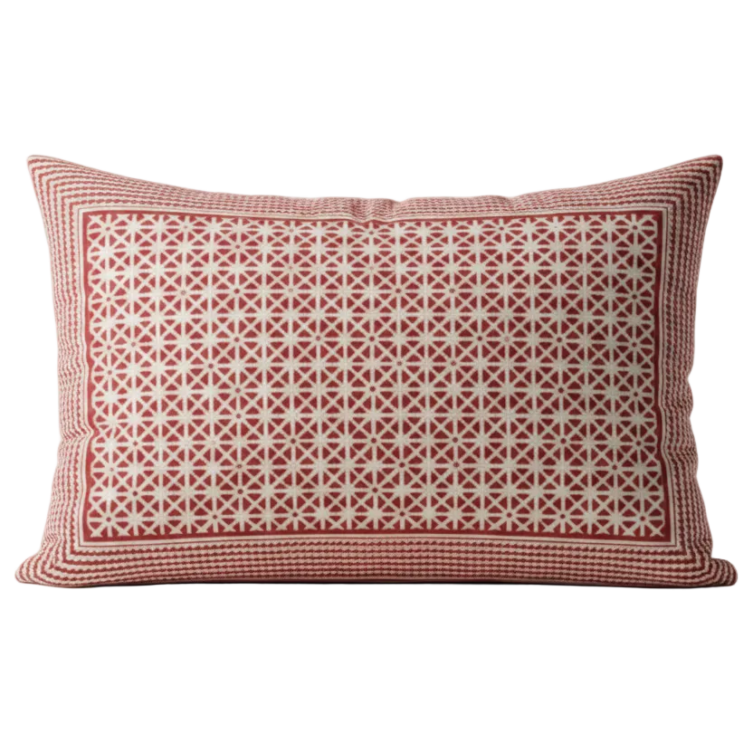 Pillow Case - Block Printed - Sunflower