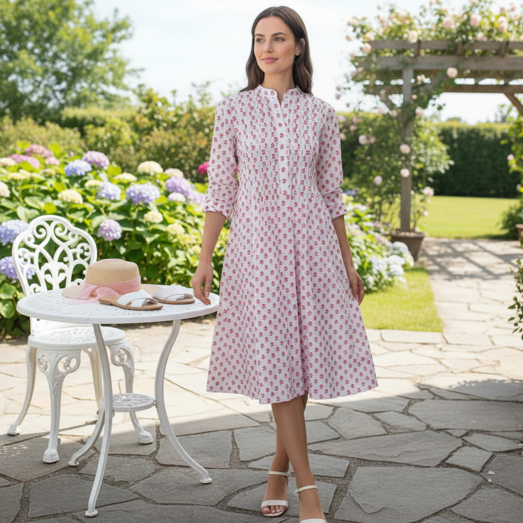 Pintucked Dress Small Buti