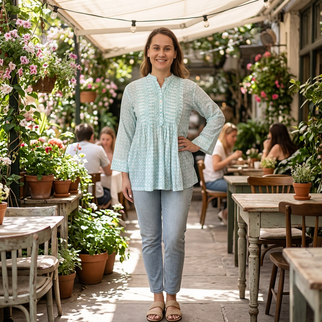 Pintucked Top - Sunflower