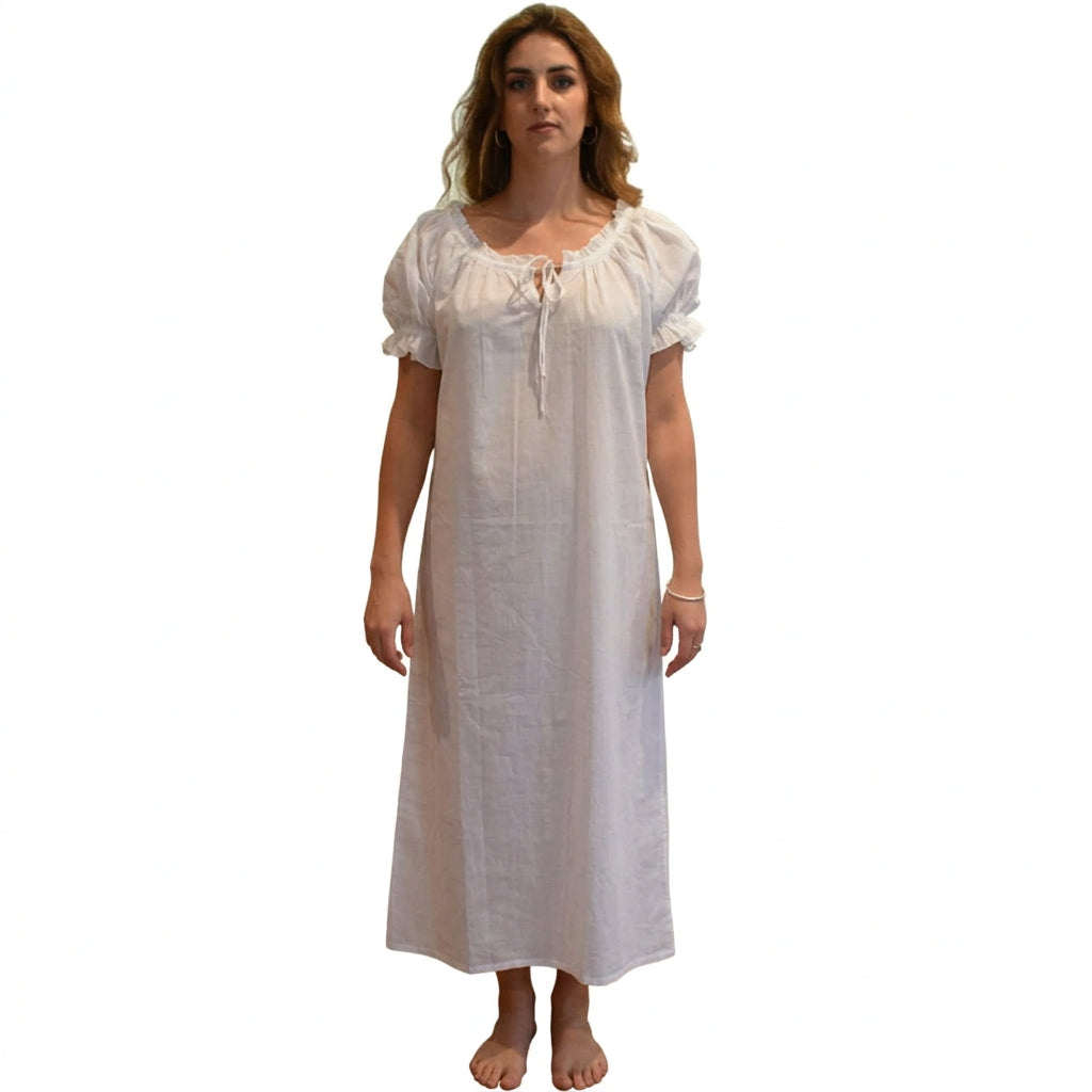 Puff Sleeve Night Dress Long