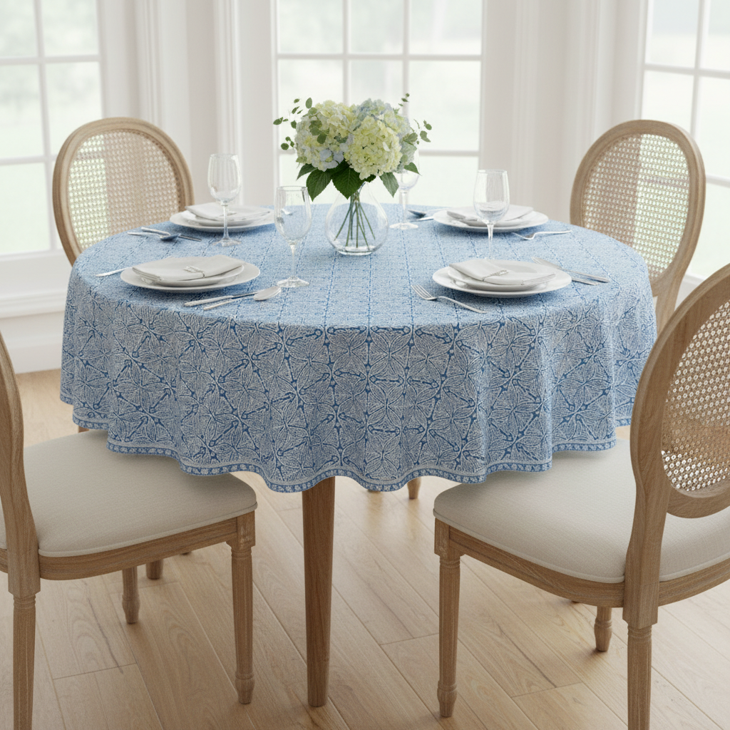 Tablecloth - Round - Square Flower