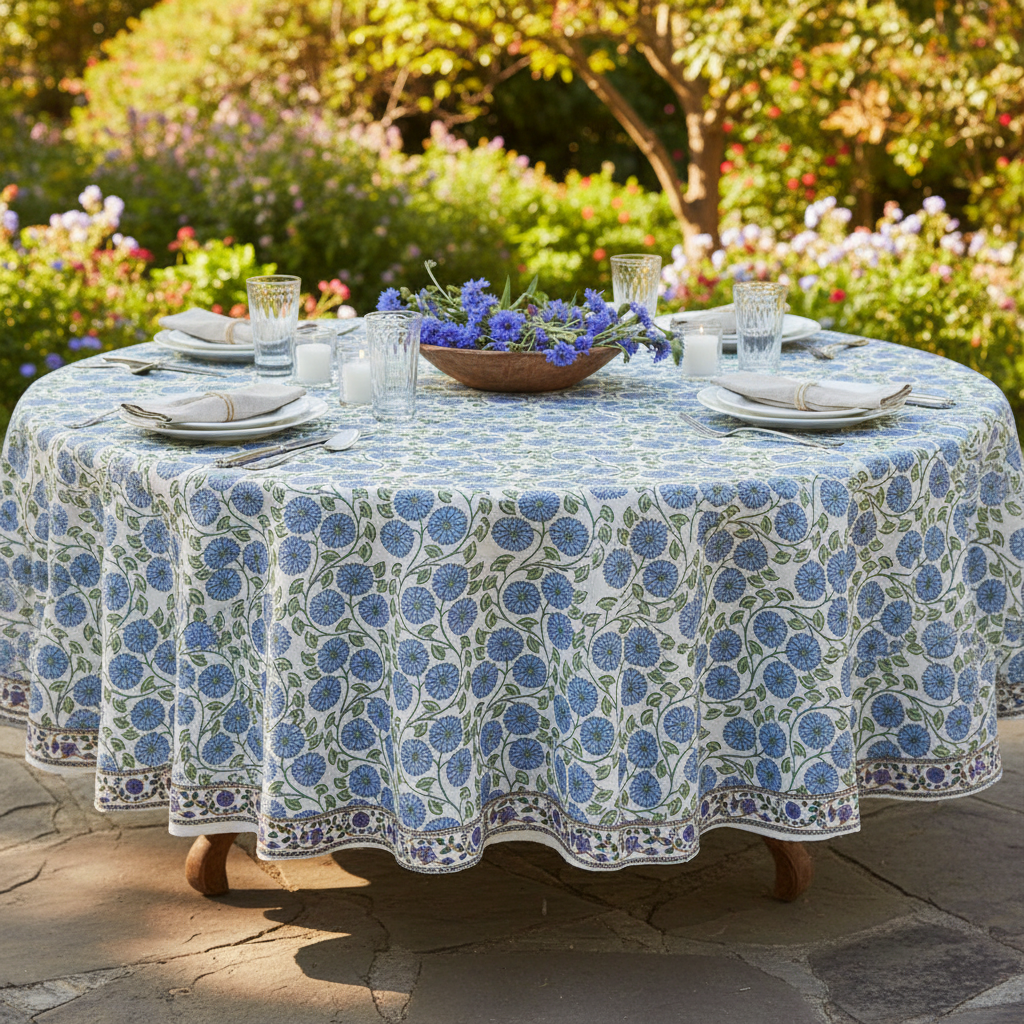 Tablecloth - Round - Lotus Sunflower