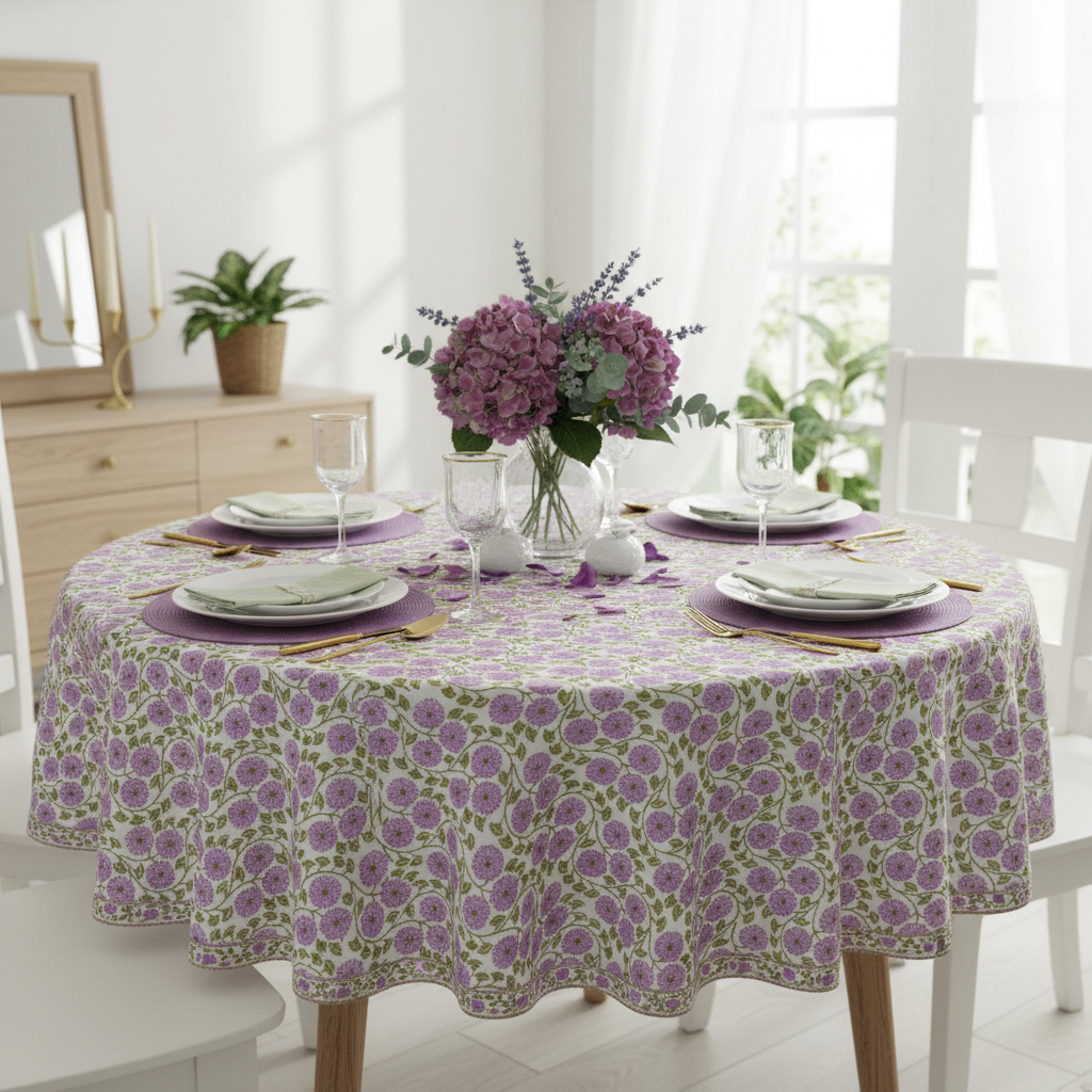 Tablecloth - Round - Lotus Sunflower