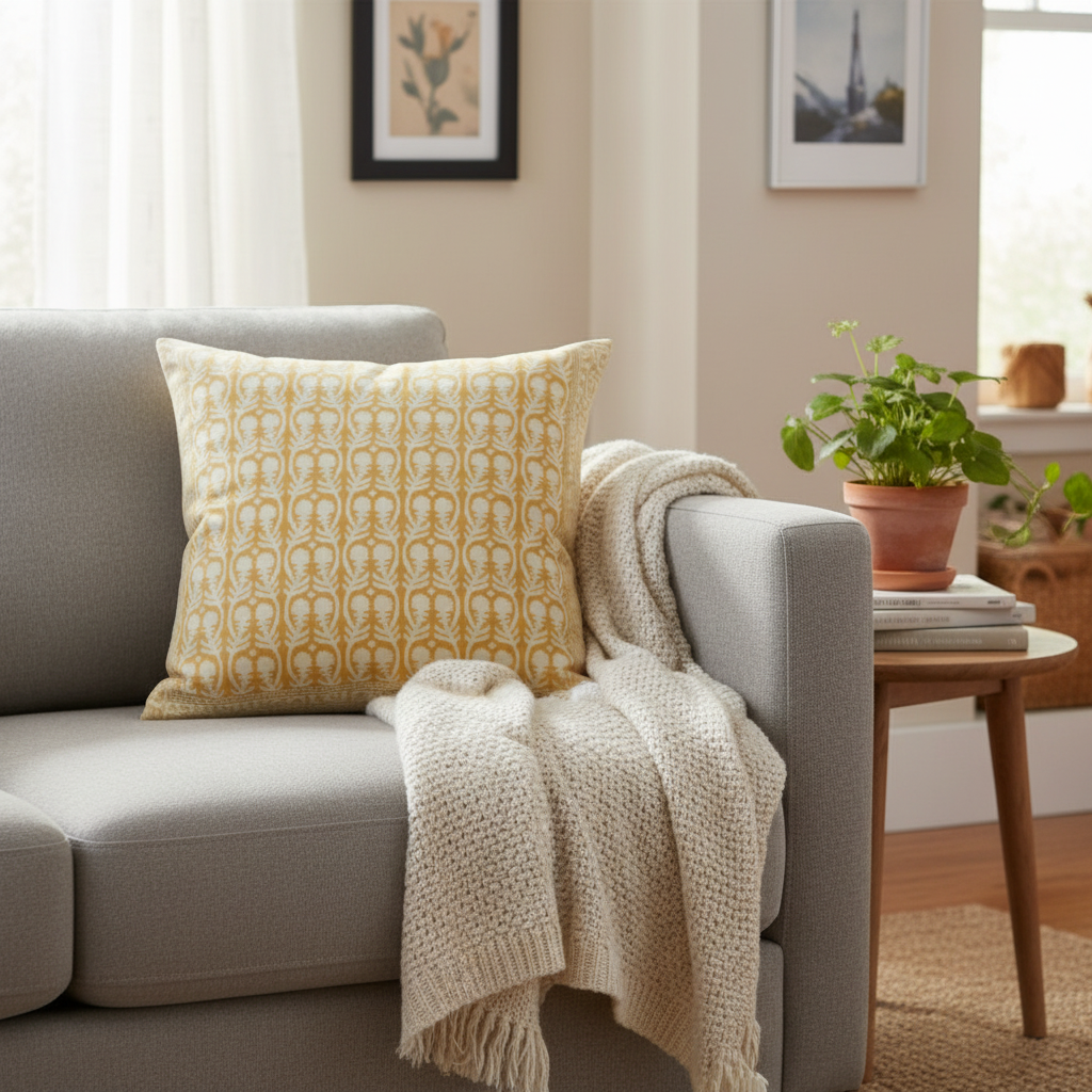 Sally Border Cushion Cover 55 x 55cm