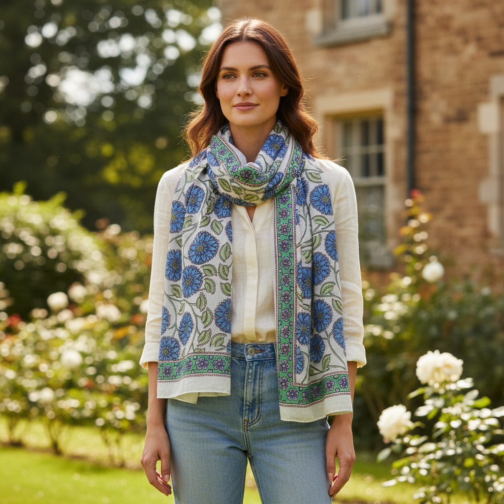 Scarf - Lotus Sunflower