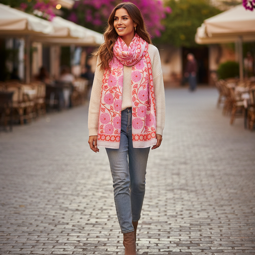Scarf - Lotus Sunflower
