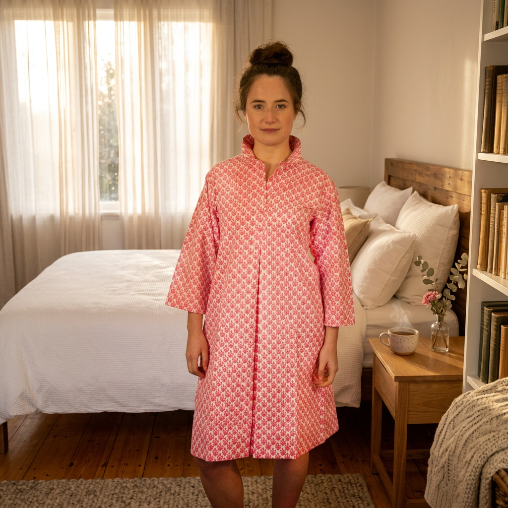 Collared Dress - Reverse Fern