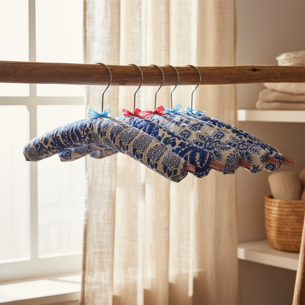 Set of 3 Assorted Blue Coat Hangers