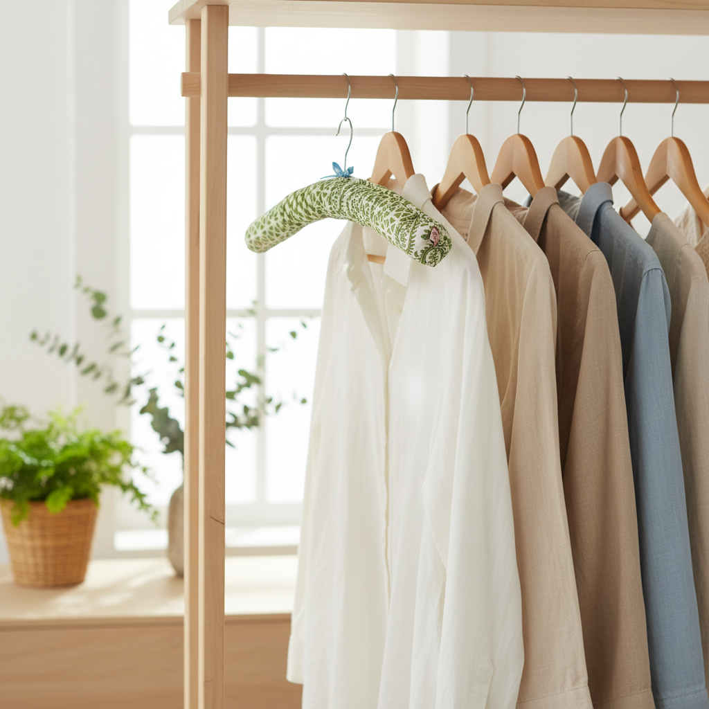 Set of 3 Assorted Green Coat Hangers