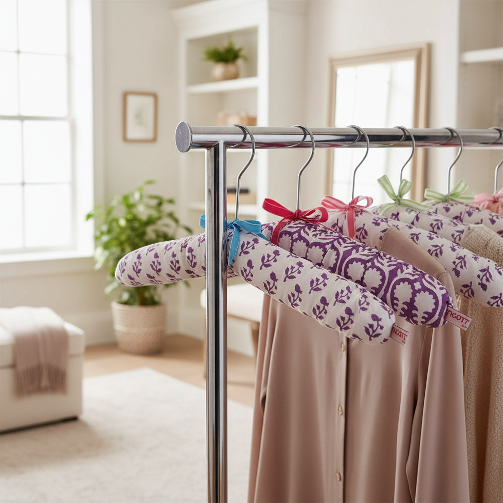 Set of 3 Assorted Lilac Coat Hangers