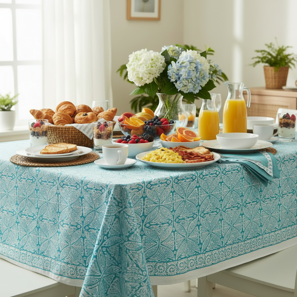 Tablecloth - Rect - Square Flower