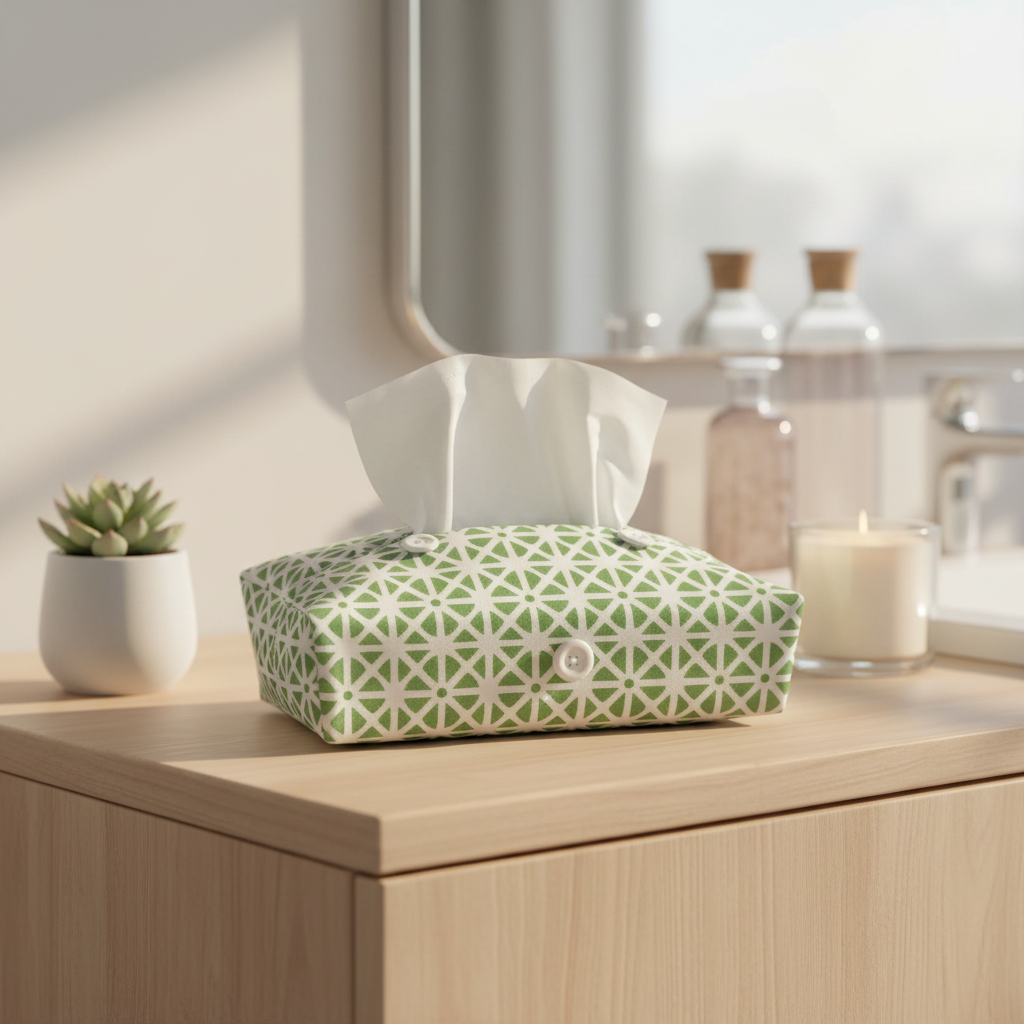 Fabric Tissue Box Cover - Sunflower